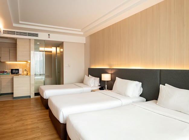 トリプルシングルルーム Resort Hotel ジャスミンリゾートホテル en バンコク